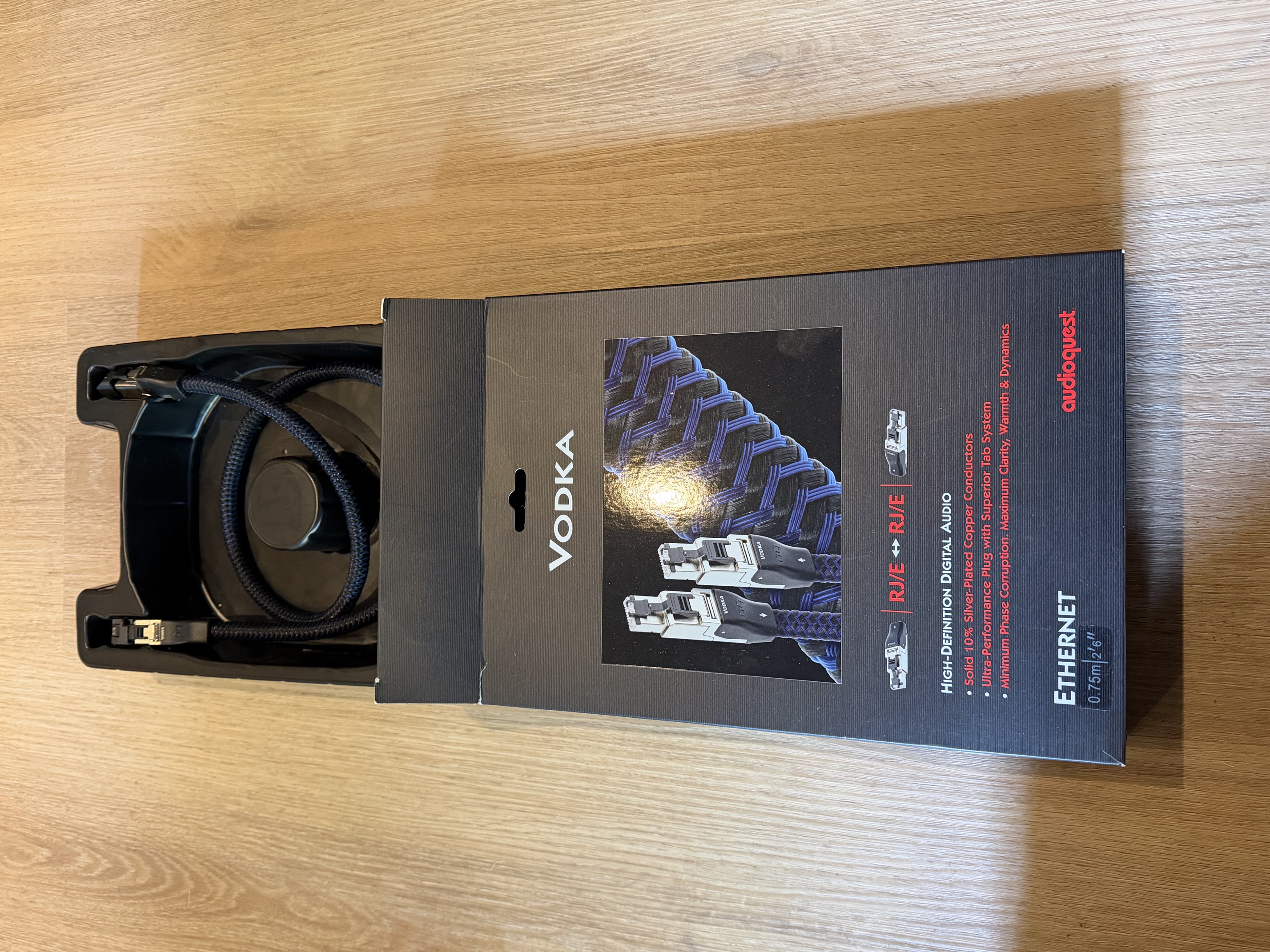 Audioquest Vodka ethernet kabel - 0,75m