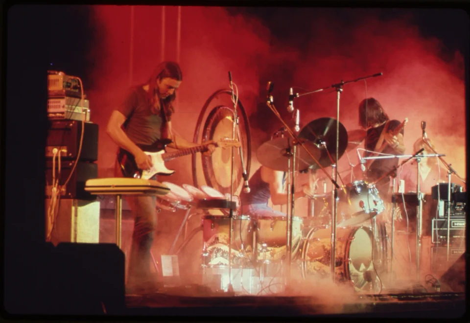 Pink Floyd tijdens een concert in Columbia, Maryland, in 1973