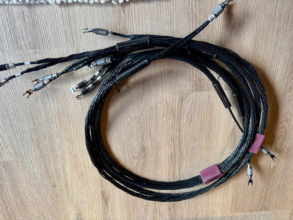 Timber Audio Purple Heart biwire luidsprekerkabel — hoofdfoto